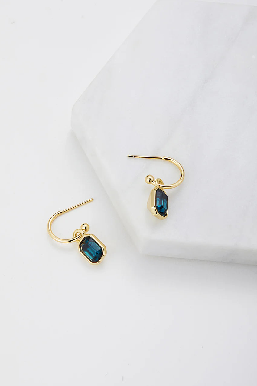 Teal Leighton Gold Earring