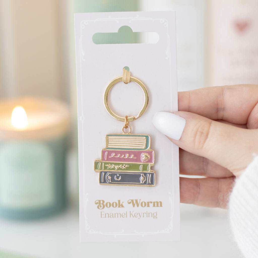 Book Worm Key Ring