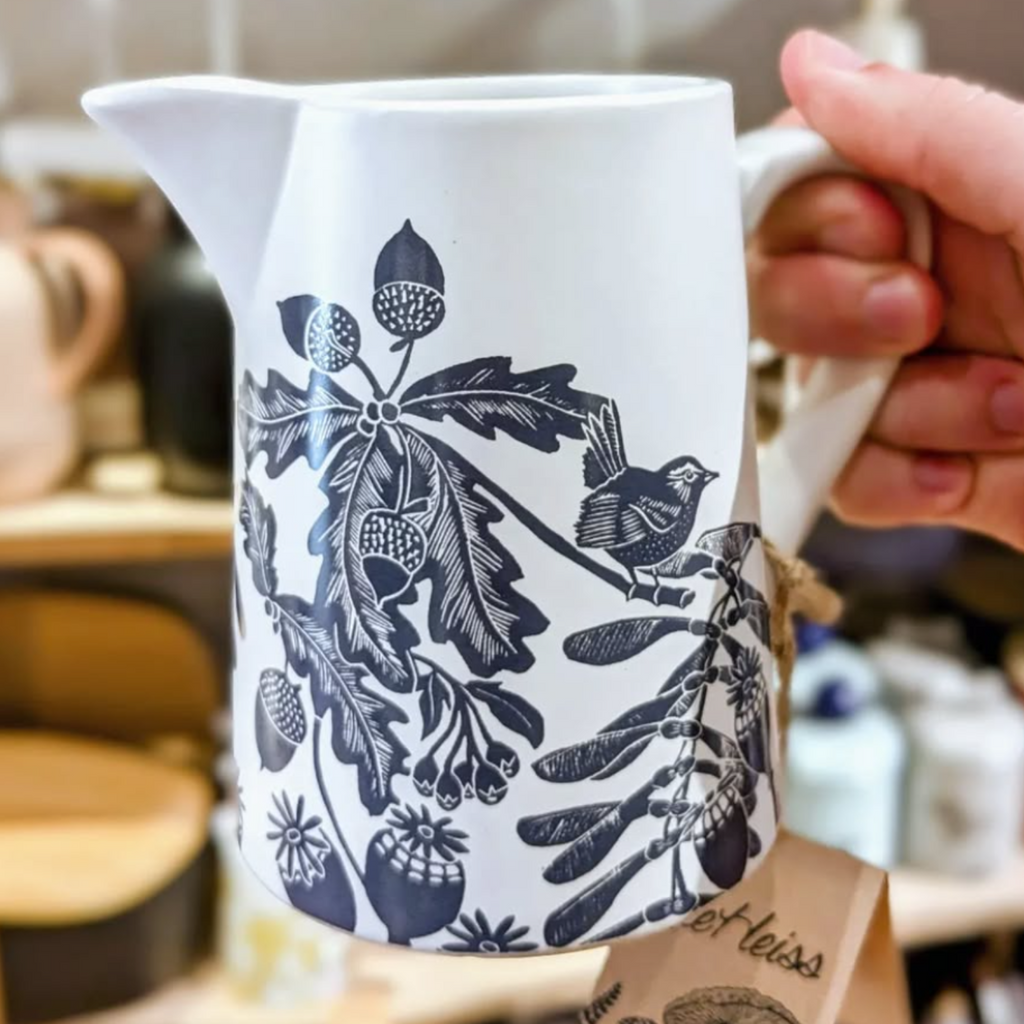 Kate Heiss Jug Woodland Navy