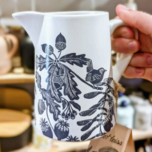 Load image into Gallery viewer, Kate Heiss Jug Woodland Navy