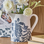 Kate Heiss Jug Woodland Navy