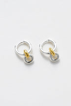 Daisy Gold Silver Earring
