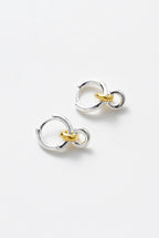 Daisy Gold Silver Earring