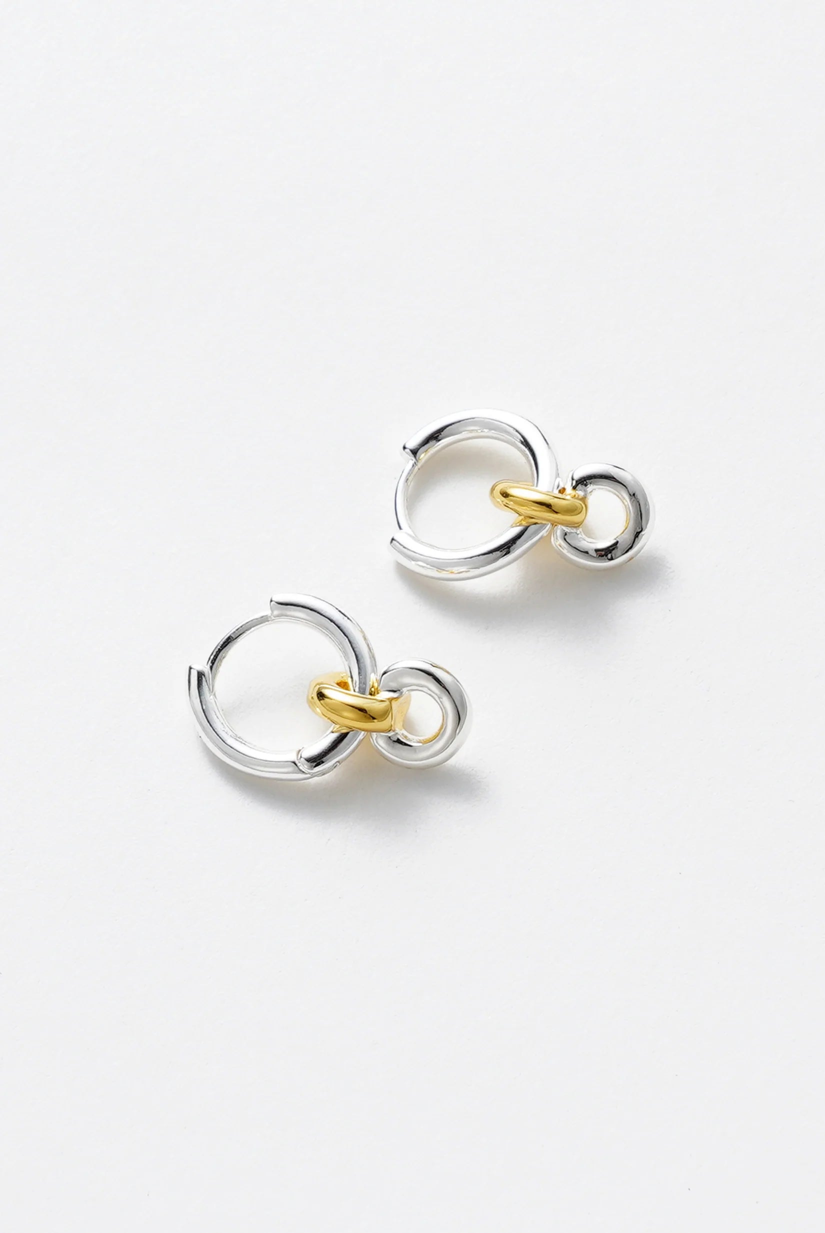 Daisy Gold Silver Earring