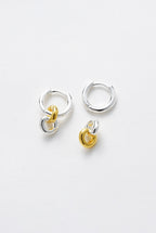 Daisy Gold Silver Earring