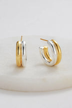 Luna Hoop Gold Silver Earring