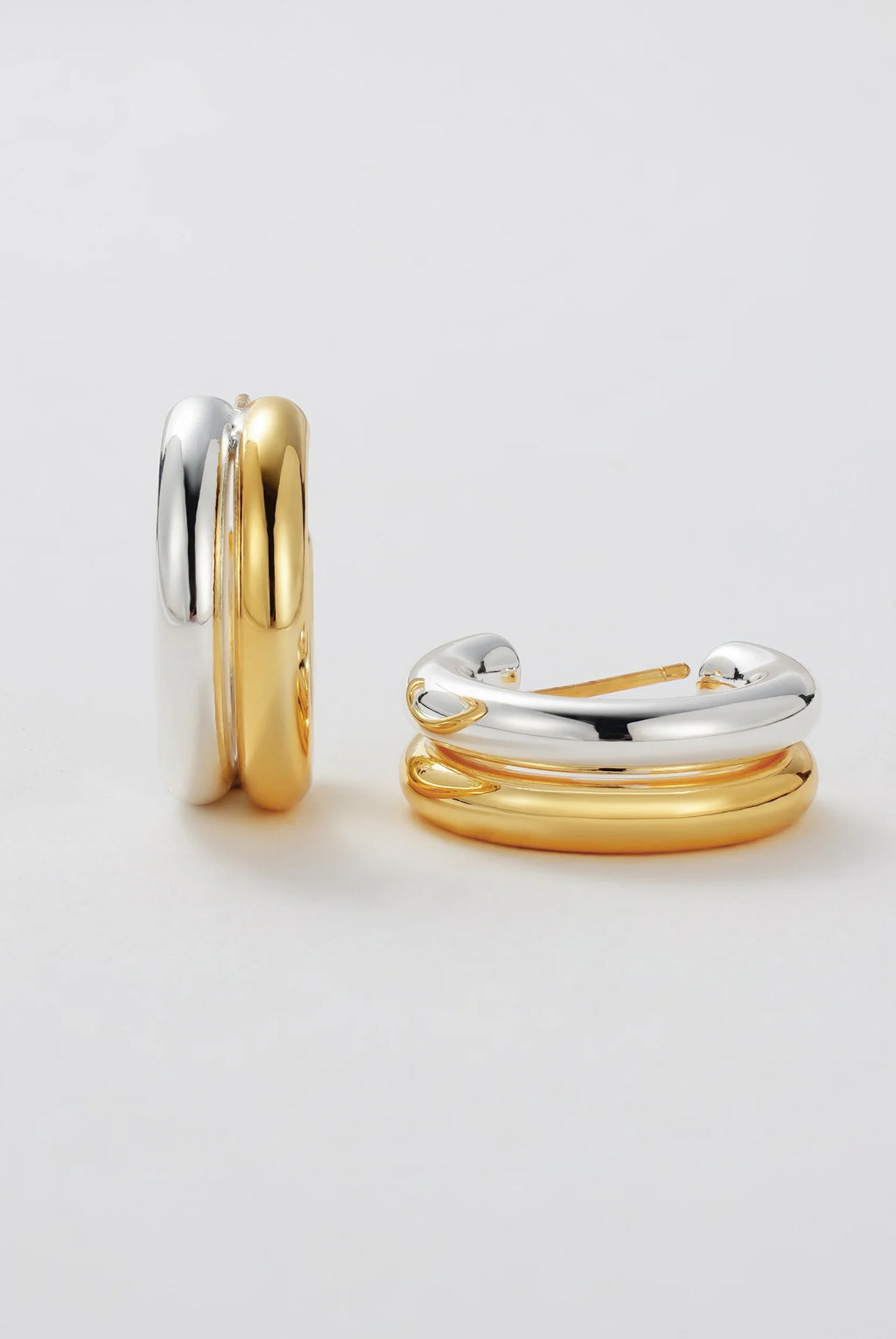 Luna Hoop Gold Silver Earring