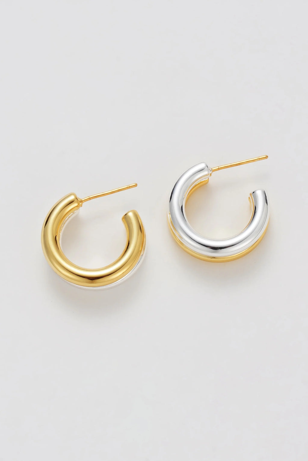 Luna Hoop Gold Silver Earring