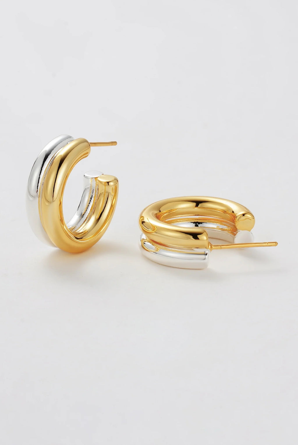 Luna Hoop Gold Silver Earring