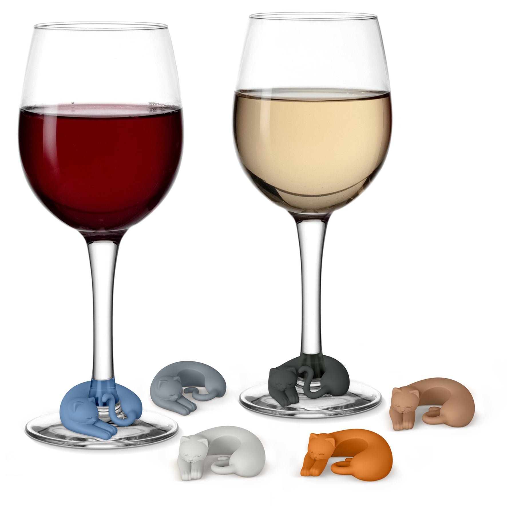 Fred Wine Lives 6 Cat Wine Markers