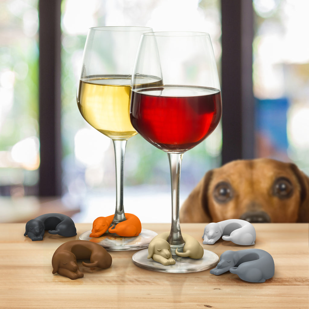 Fred Wine Dogs 6 Dog Drink Markers