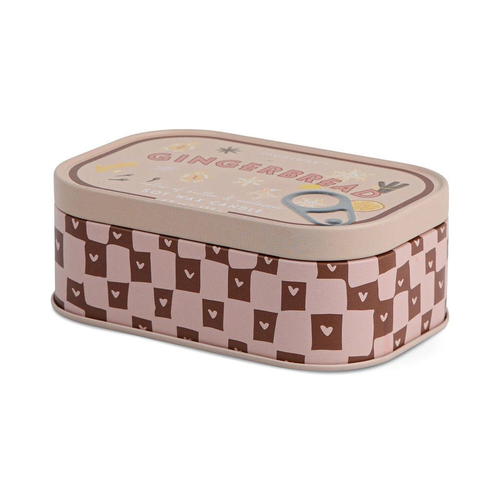 Gingerbread Bistro Tin Candle