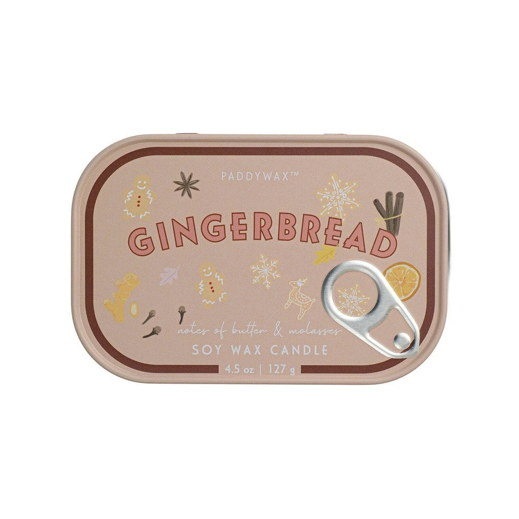 Gingerbread Bistro Tin Candle