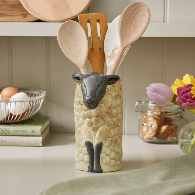 Highland Sheep Utensil Pot/Vase