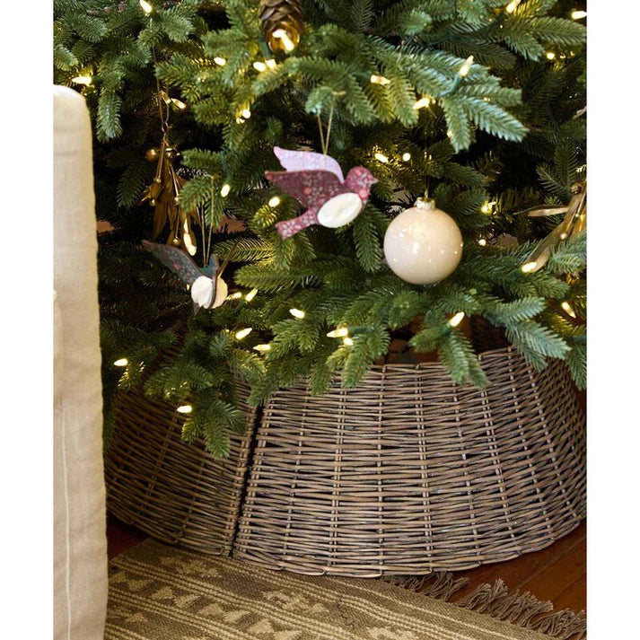 Vintage Pattern Hanging Bird Burgundy