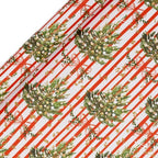 Xmas Tissue Spruce Red Stripe 4pk