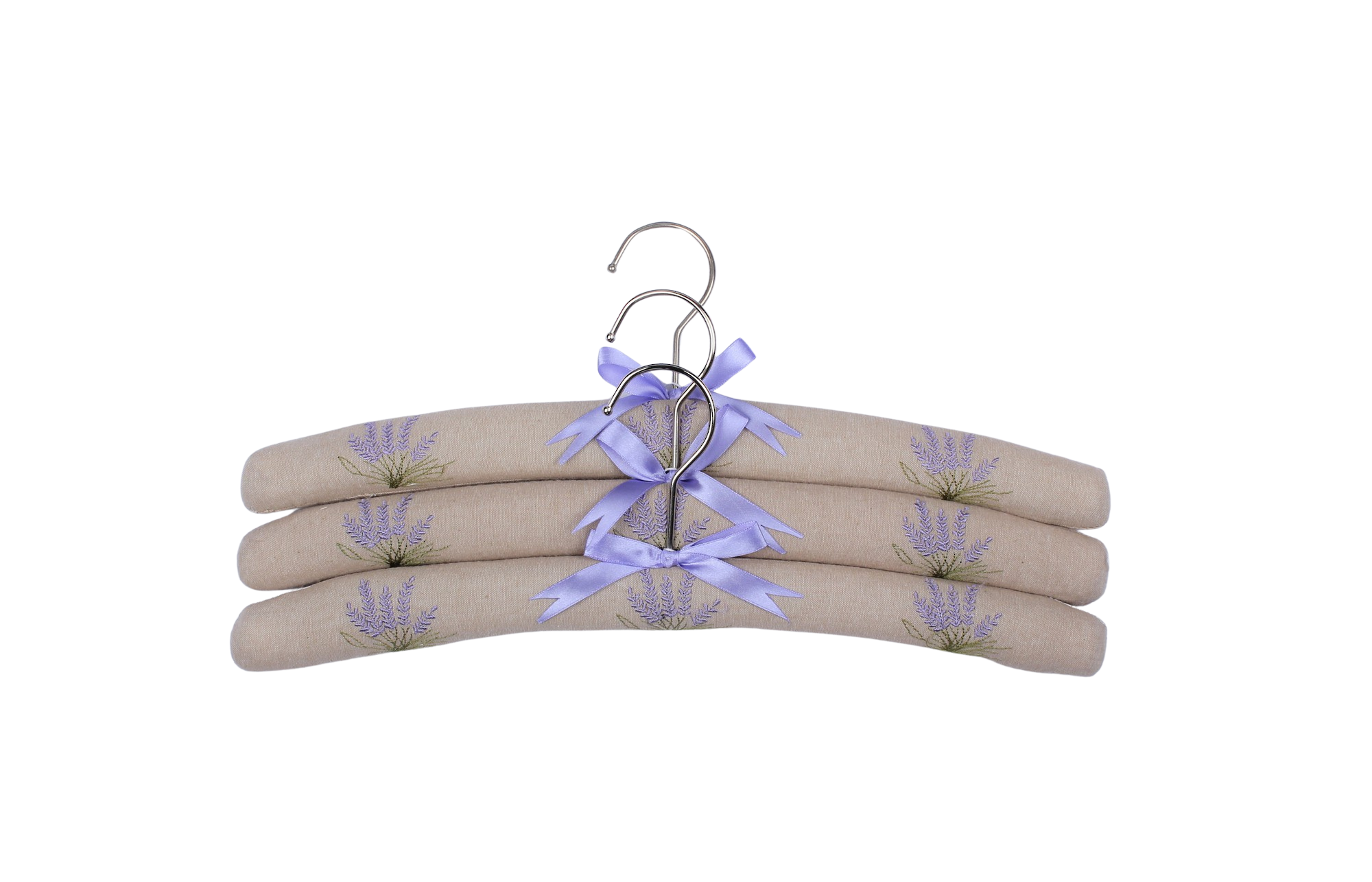 Embroidered Hanger Lavender 3pk