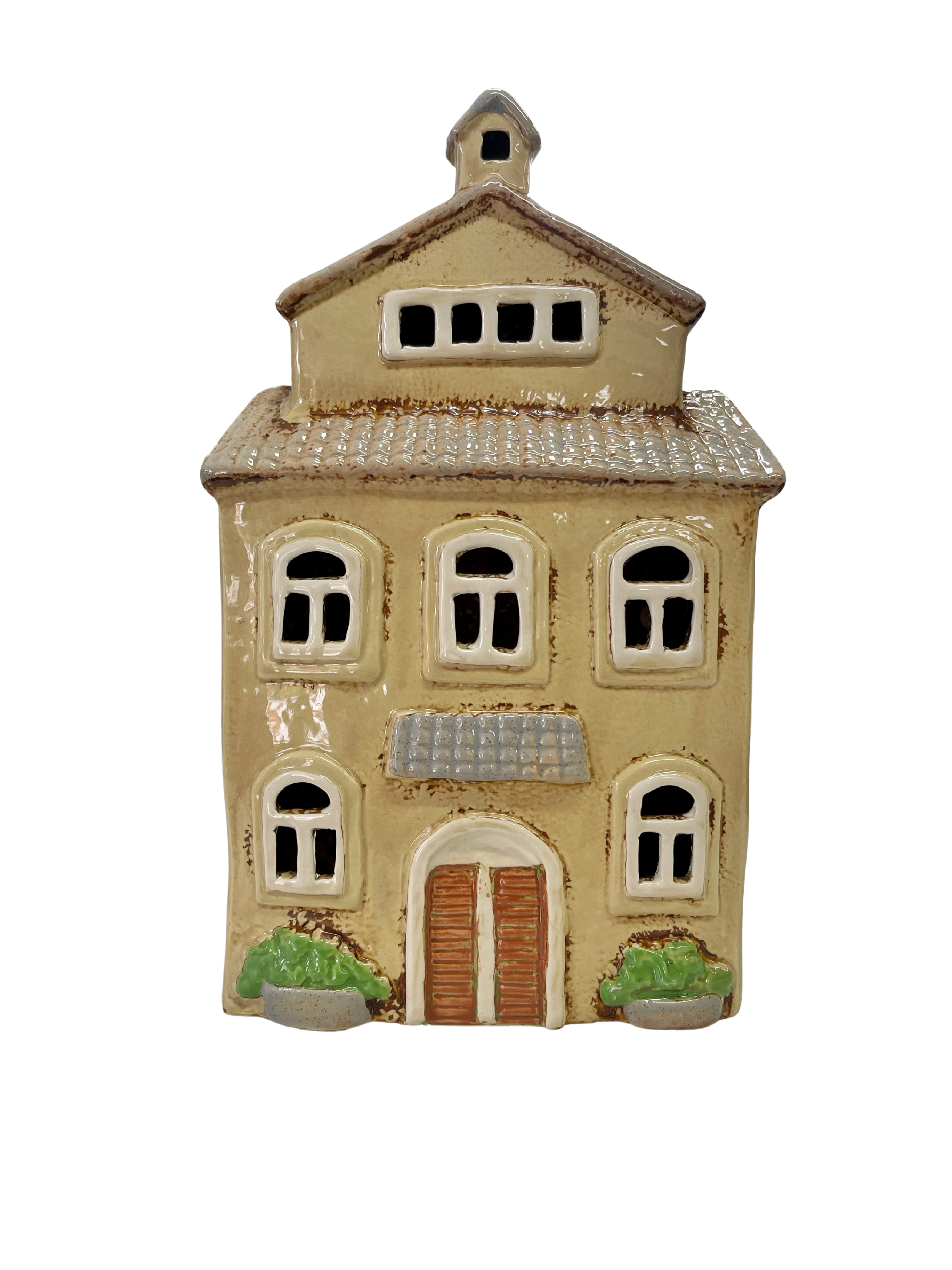 Cream Garden House Tealight 033