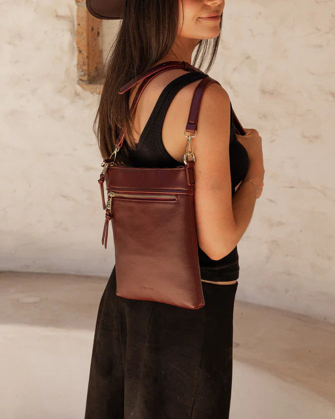 Cressida Cross Body Bag Burgundy