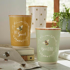 Bumble Bees Bamboo Canister Mustard