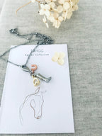 Equine Sterling Silver Charm Necklace Stainless Steel Satellite Charm