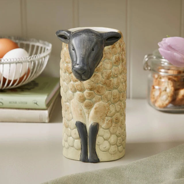 Highland Sheep Utensil Pot/Vase