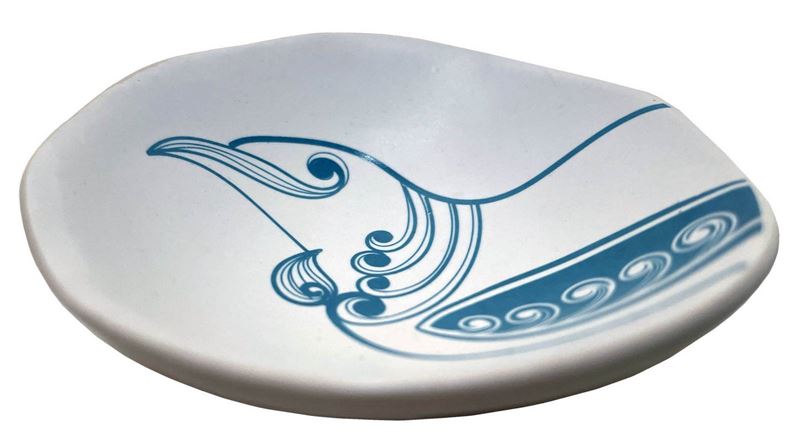 Gc Tui Teal on White 7cm Porcelain Bowl