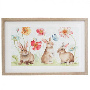 Framed Print Spring Bunnies