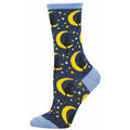 W Lunar Cat Navy Heather Socks