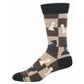 M Reality Check Light Brown Heather Sock