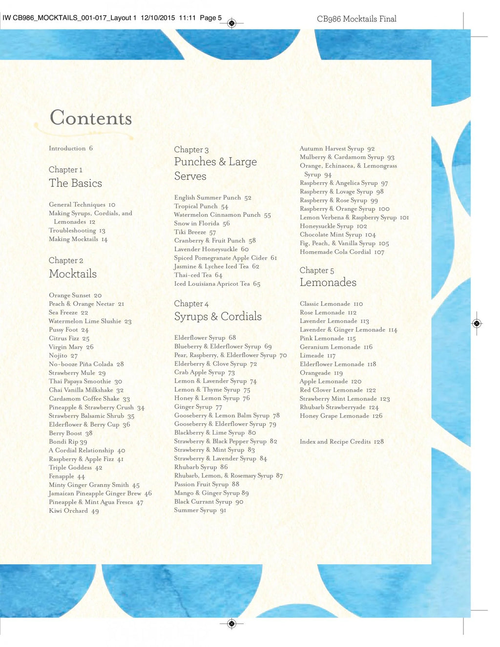 Mocktails, Cordials, Infusions, Syrups & More