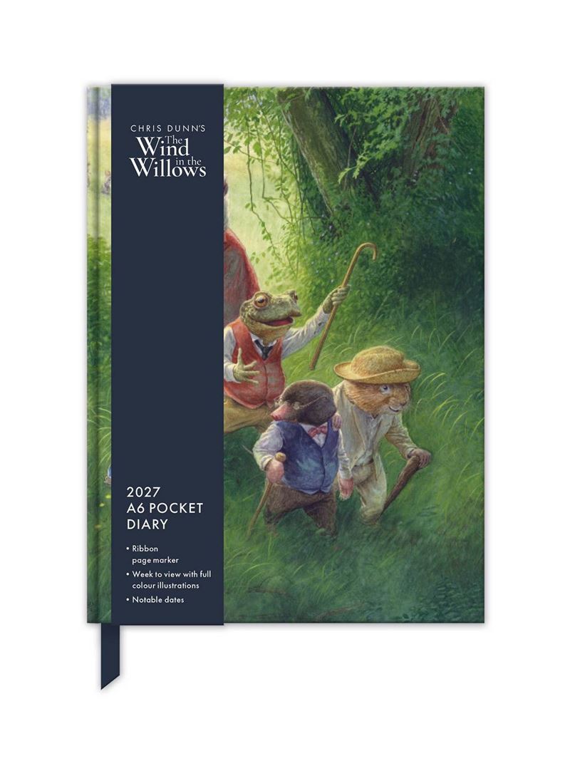 The Wind in the Willows 2027 A6 Pocket Diary