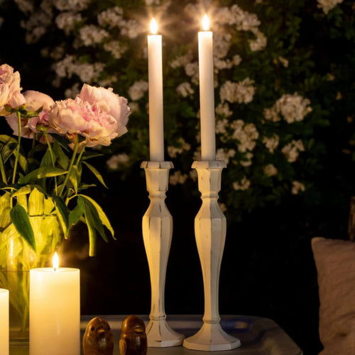 2Pack White Table Candle Timer 2xAA