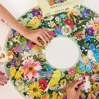 Spring Floral Wreath 1000p Round Puzzle