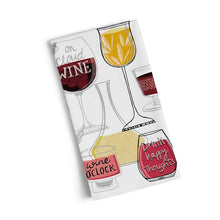 Load image into Gallery viewer, Wine Time 100% Cotton Tea Towel