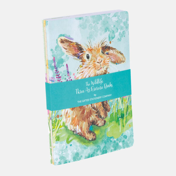 Wildlife A5 Exercise Book Set of 3