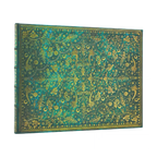 Emerald Flower Lined Guest Book