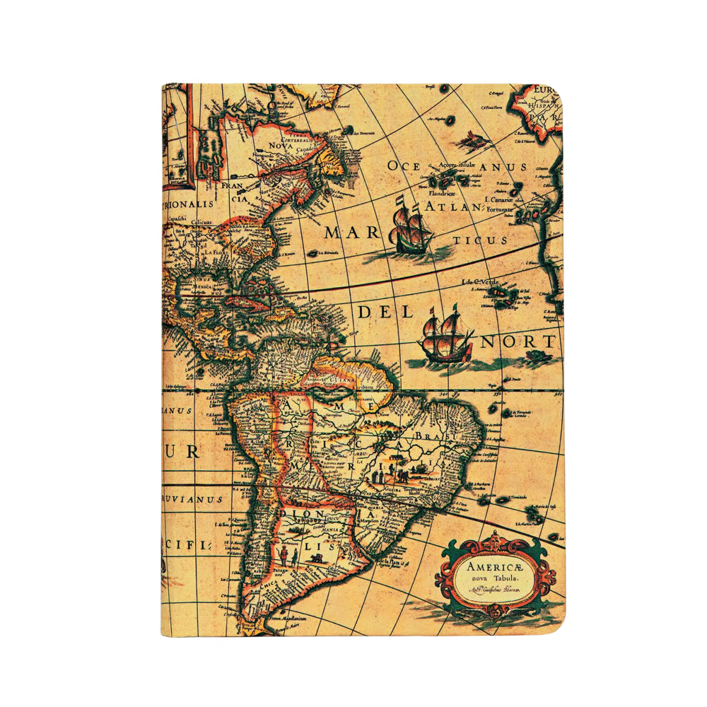 Western Hemisphere Midi Lined Journal Hard Cover
