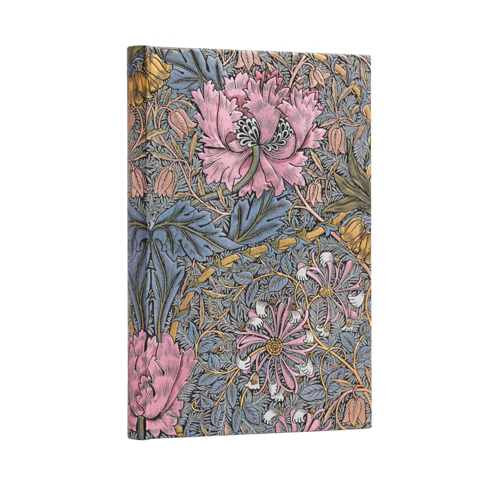 Morris Pink Honeysuckle Midi lined Journal Hard Cover