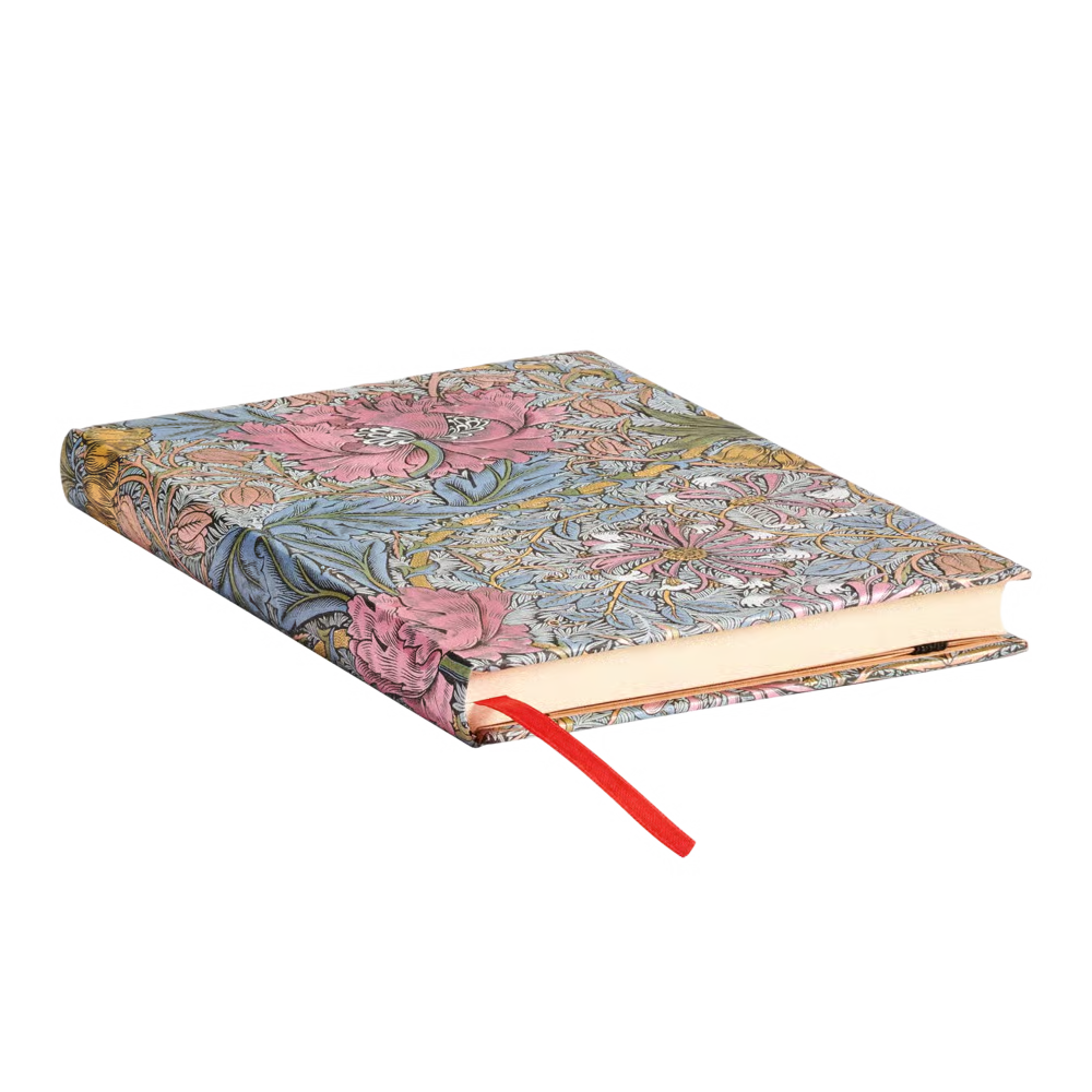 Morris Pink Honeysuckle Midi lined Journal Hard Cover