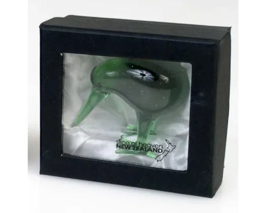 5cm Dark Green Glass Kiwi