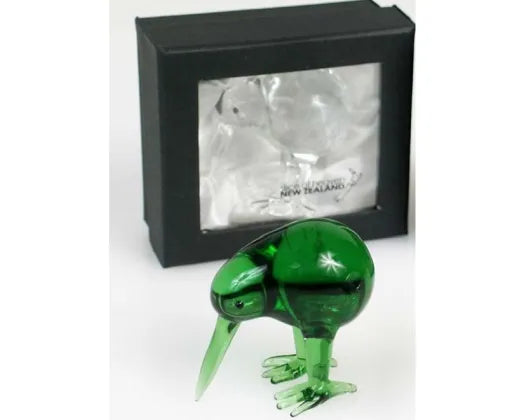 5cm Dark Green Glass Kiwi