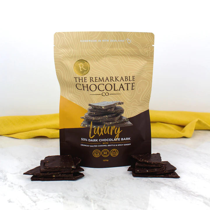 Remarkable Choc Bark Spicy Ginger Crunch