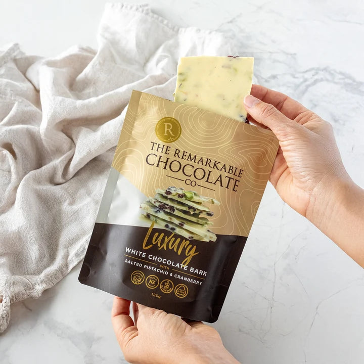 Remarkable Choc Bark Salted Pistachio & Cranberry