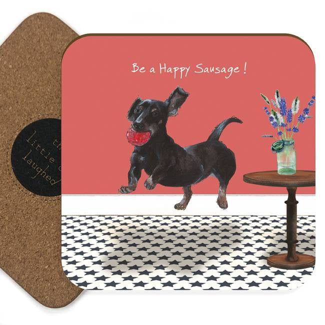 Happy Sausage Coaster