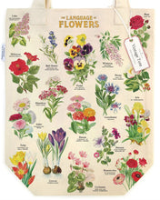 Load image into Gallery viewer, Language of Flowers Vintage Tote Bag