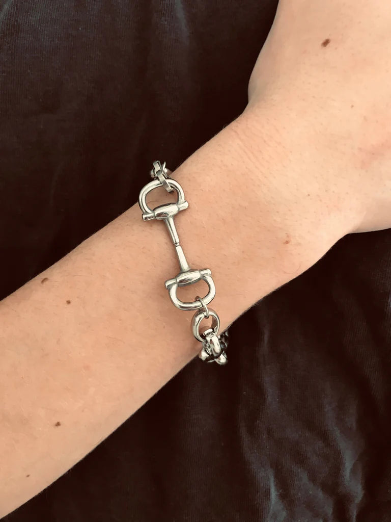 Linked Snaffle Chain Bracelet