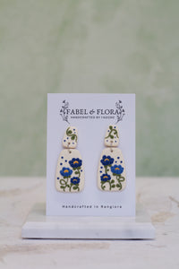 Blue Vine Earrings