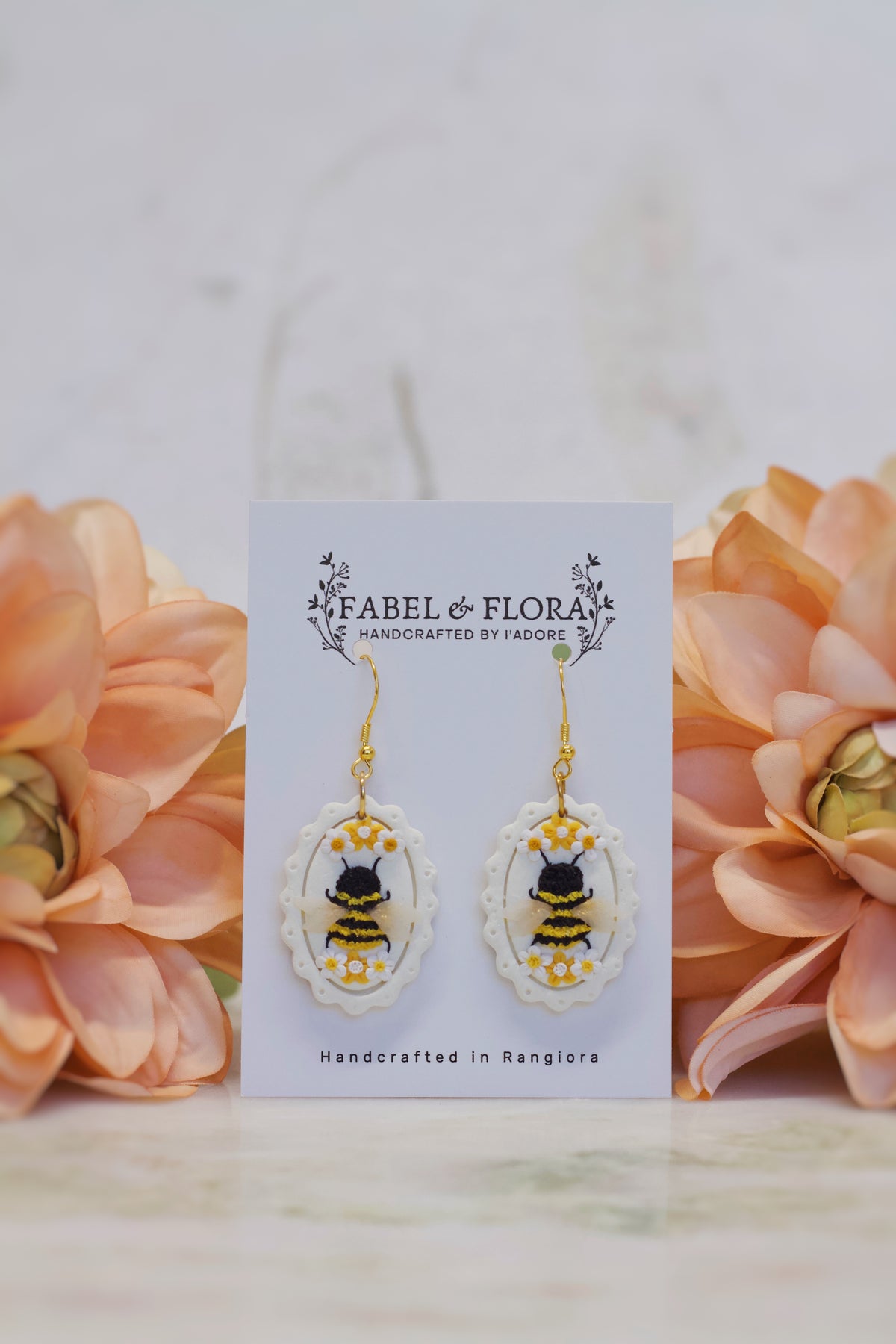 Spring Bees Handcrafted Earrings