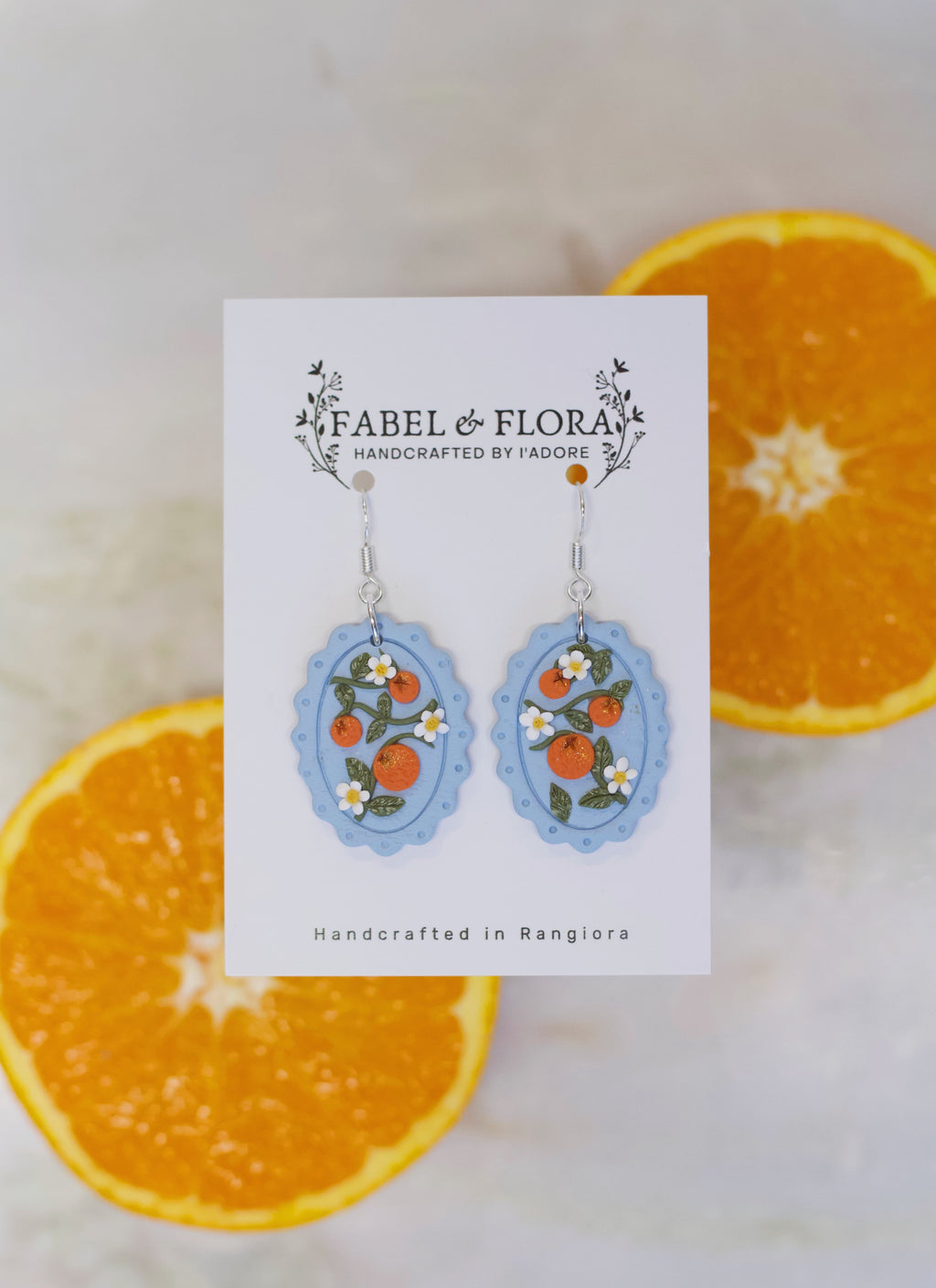 Orange Blossom Handcrafted Earrings